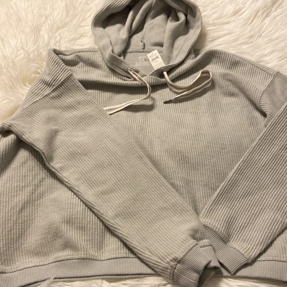 Aerie Cropped Hoodie size S color light green - Picture 7 of 12